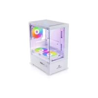 Revenger Ice Cool Mini Tower White Micro-ATX Gaming Desktop Casing (White)